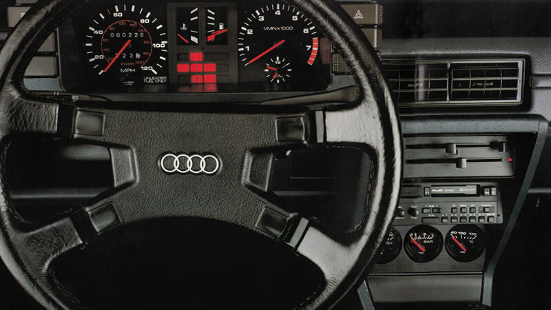 Audi 4000 Instrumente des 1984er Modells