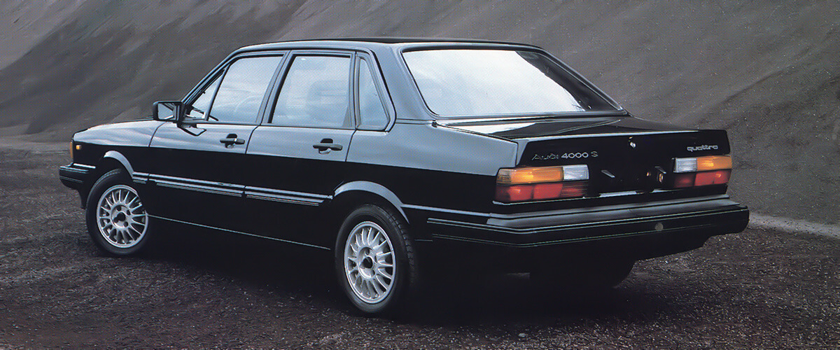 Der Audi 4000 S quattro war das amerikanische Gegenstück zum Audi 80 quattro, jedoch mit Katalysator