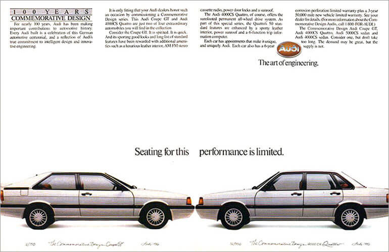 Audi 4000 Limited Edition Frontansicht