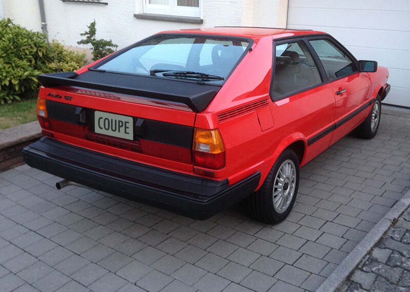 Amerikanisches Audi Coupe aus dem Jahr 1983 - Heckansicht