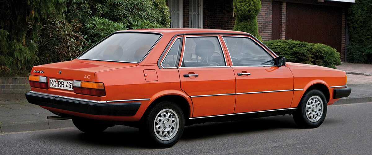 Audi 80 Sondermodell LC venusrot 1980