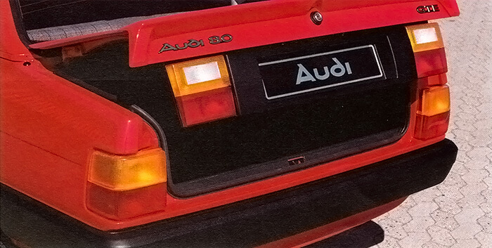 Audi 80 Facelift Heck Modelljahr 1985