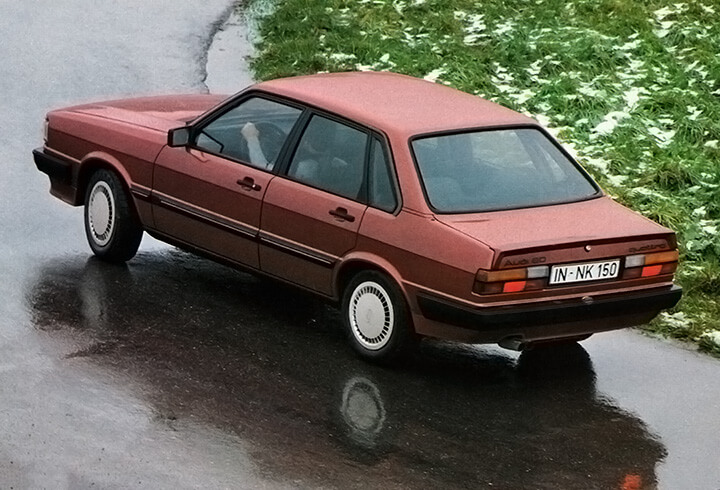 Audi 80 Quattro Heckansicht 1983