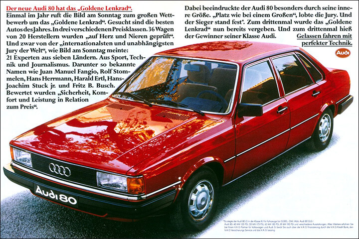 Audi 80 Werbung 1979