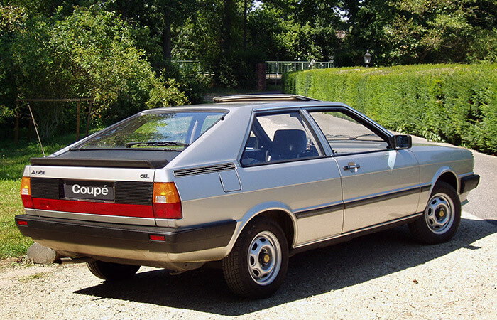 Audi Coupé GL 90 1983 PS Heckansicht