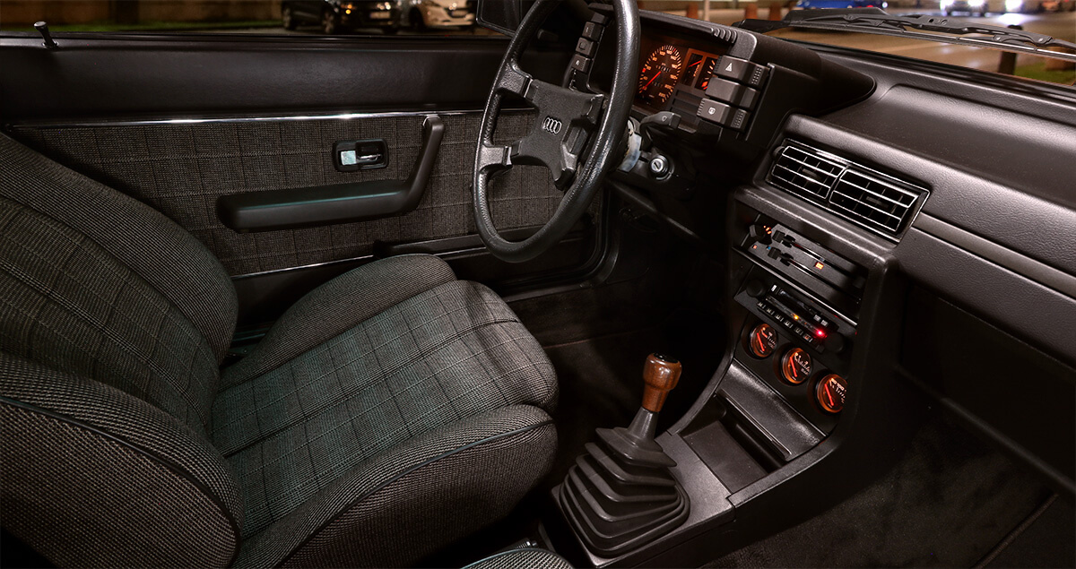 Innenraum Audi Coupé GT5S Modelljahr 1982
