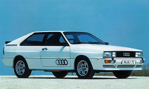 Audi quattro Modelljahr 1983 alpinweiss