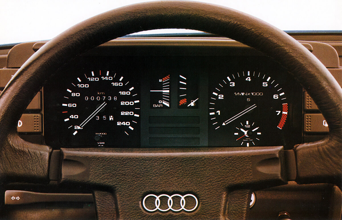 Audi quattro Cockpit