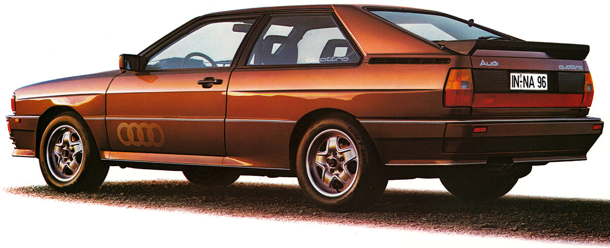 Audi quattro Heckansicht