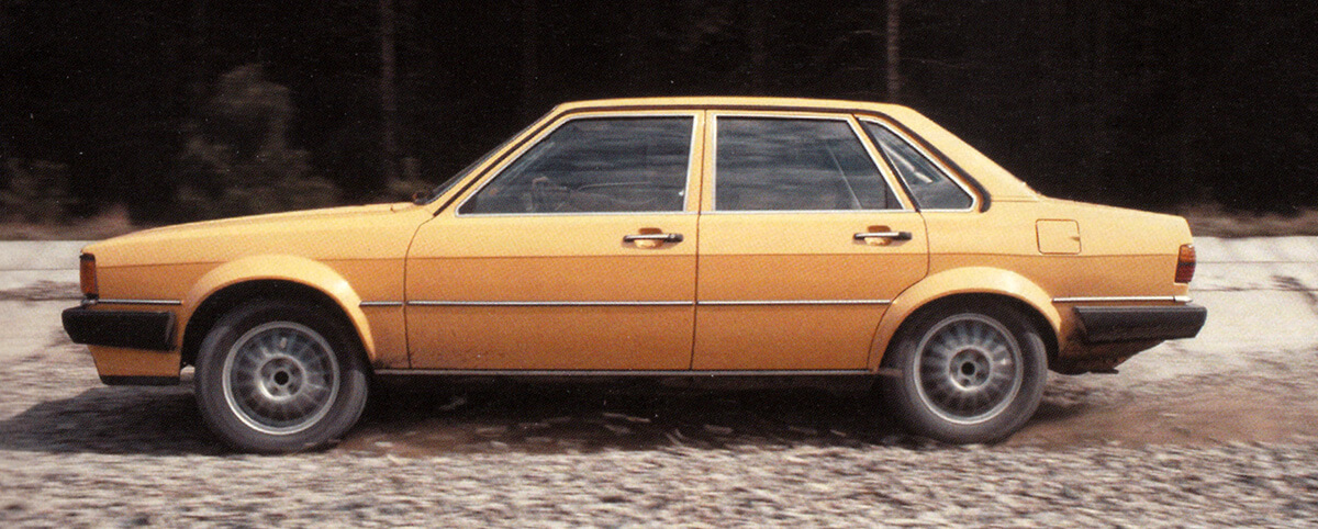 Audi quattro Versuchsfahrzeug A3 auf Audi 80 Basis