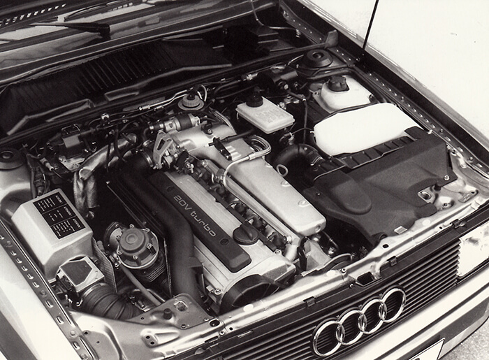 Audi quattro RR Motor mit Vierventiltechnik